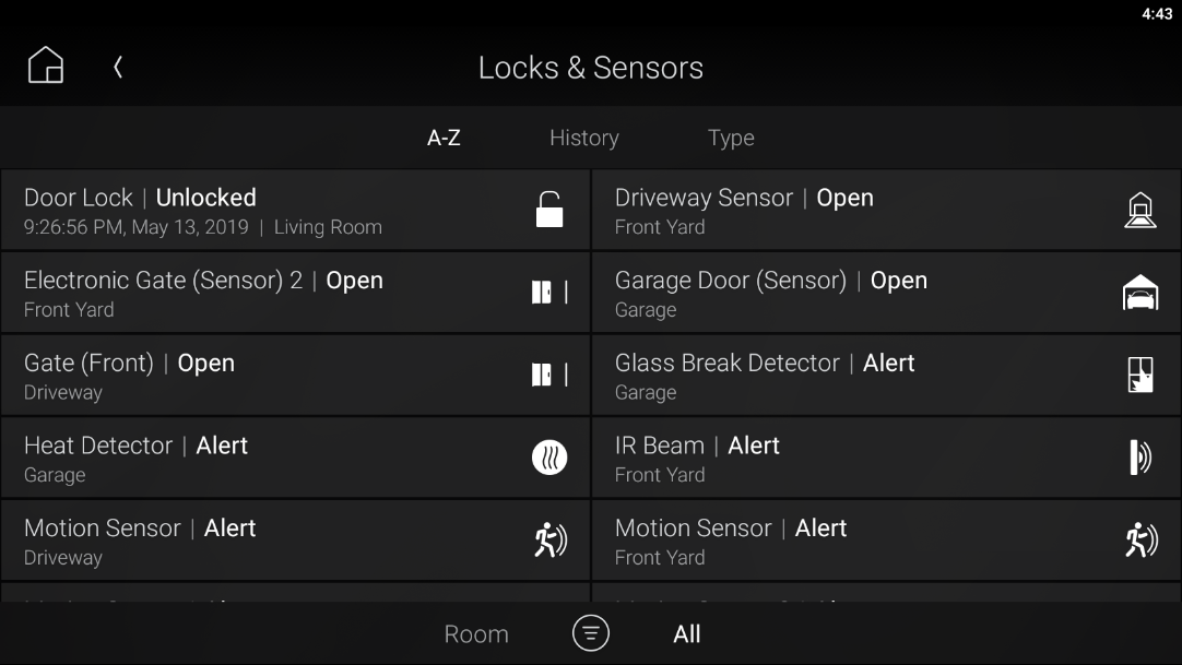 Control4 Locks and Sensors